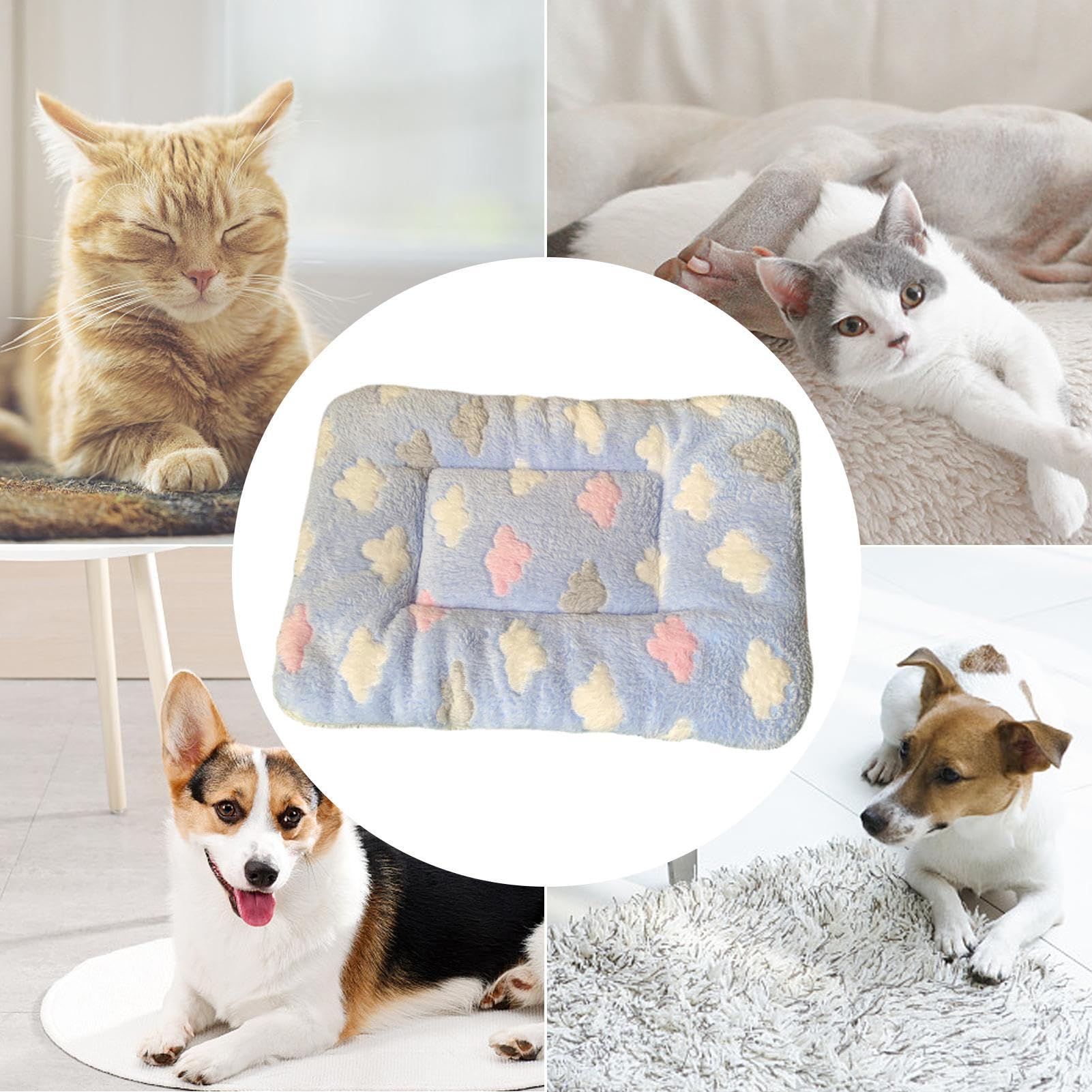 Fulenyi Beruhigende Haustierdecke | Weiche und warme maschinenwaschbare Katzendecken - Hundekissen für Hundewelpen und Katzen, Welpendecken für Hauskatzen und Hunde, Kätzchenbett gegen Nervosität und
