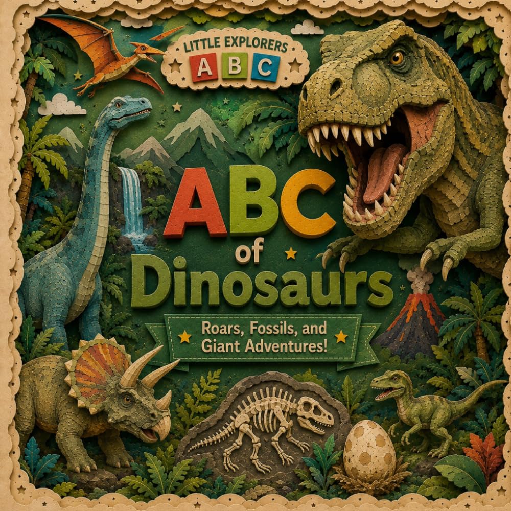 ABC of Dinosaurs: Roars, Fossils, and Giant Adventures! (Little Explorers ABC)
