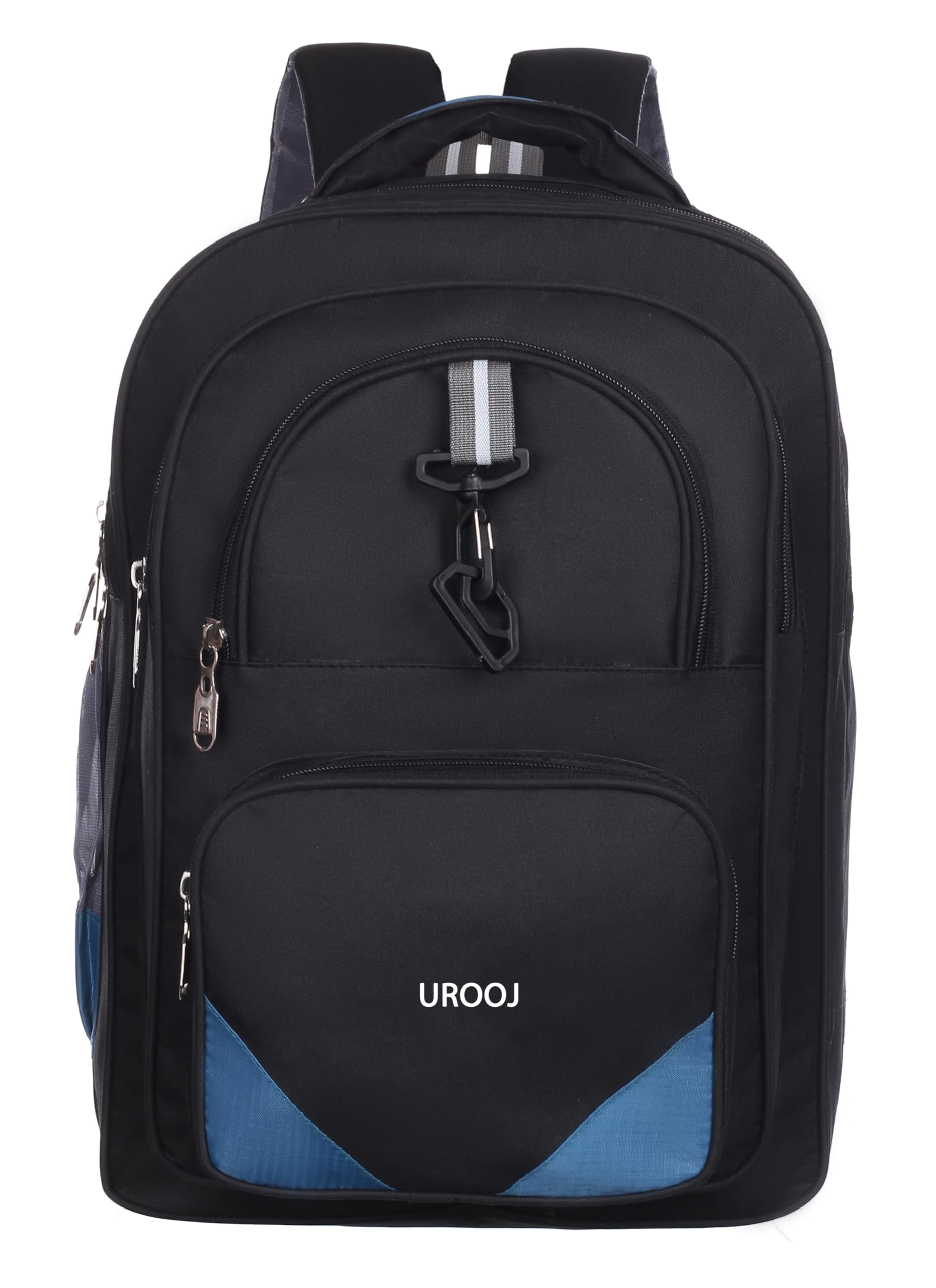 UROOJ 45 Ltrs, 43 cms School Bag Class 5-12 Large 7 partition Laptop Collage Office Travel Backpack Unisex (Black) (B0CQPMT2J7) Amazon Price History, Amazon Price Tracker