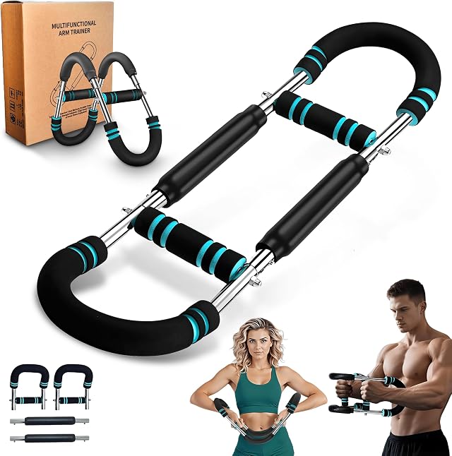 Adjustable Twister Arm Trainer with 3 Resistance Levels 40-90LB - U-Shaped Strength Training Equipment Chest Trainer for Men and Women - Chest Expander Twister Arm Exerciser for Shoulder Wrist Back
