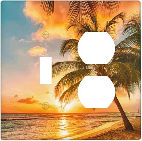 Miniatura 14 de Cubiertas de salida iridiscentes abstractas coloridas nubes dúplex de 1 cuadrilla, placa de cubierta de interruptor de luz arco iris, placas