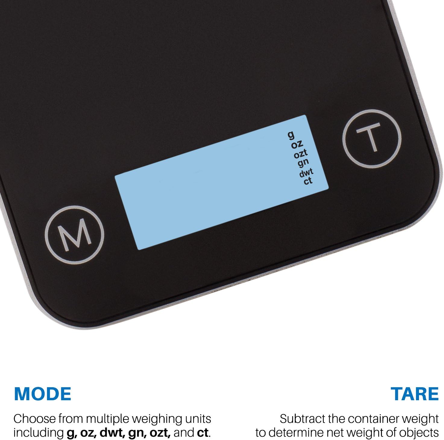 Smart Weigh High Precision Digital Mini Pocket Scale 100g x 0.01g with Backlit LCD Display, Personal Jewelry and Medicine Weight Measurements, Measure Gold, Gems, Diamonds, Black