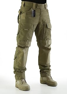 Tactical Molle Ripstop Combat Trousers Army Multicam/A-TACS LE Camo Pants for Men