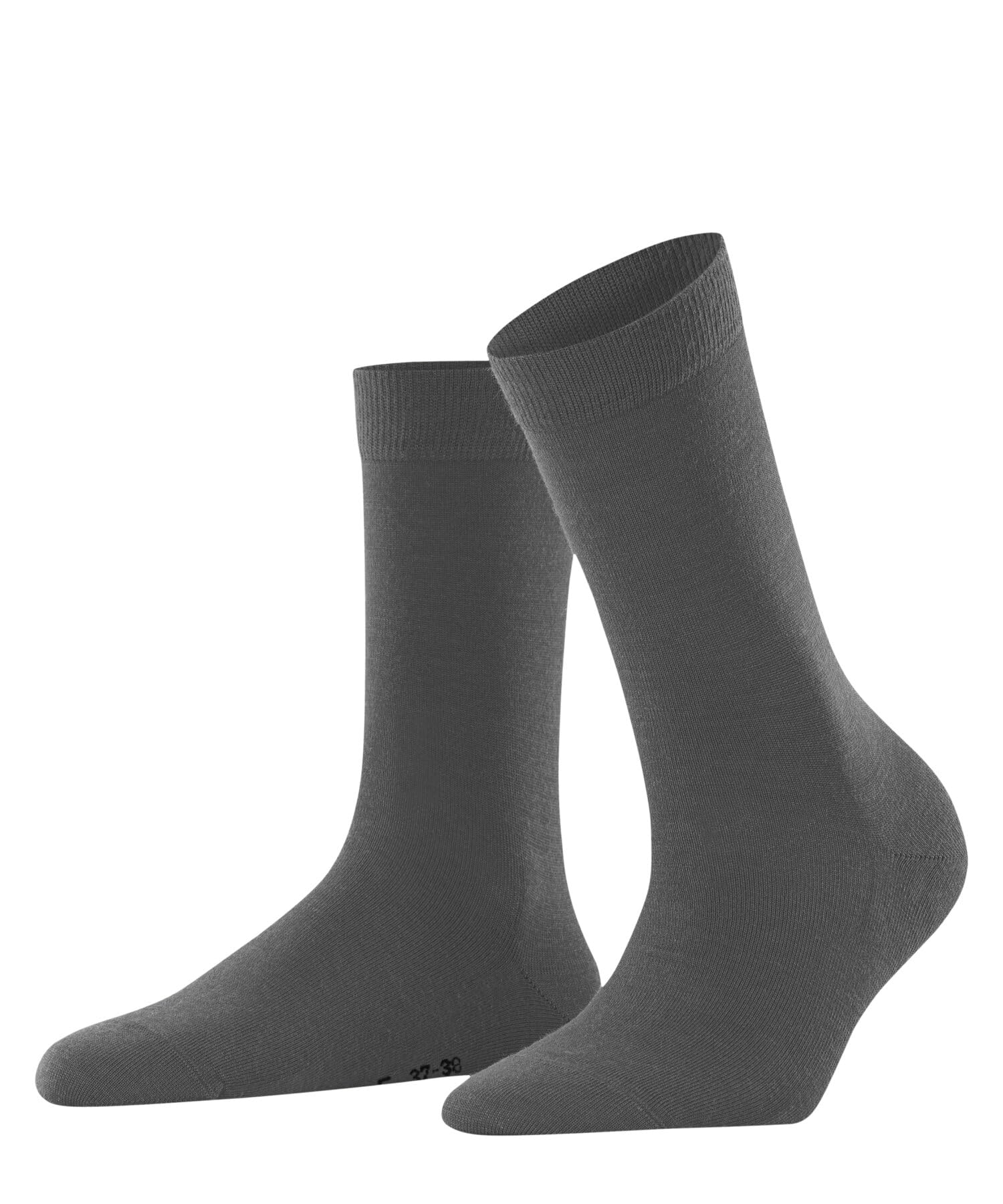 FALKE Women's Softmerino W So Wool Cotton Plain 1 Pair Socks, Grey Flanell 3210, 5.5-6.5