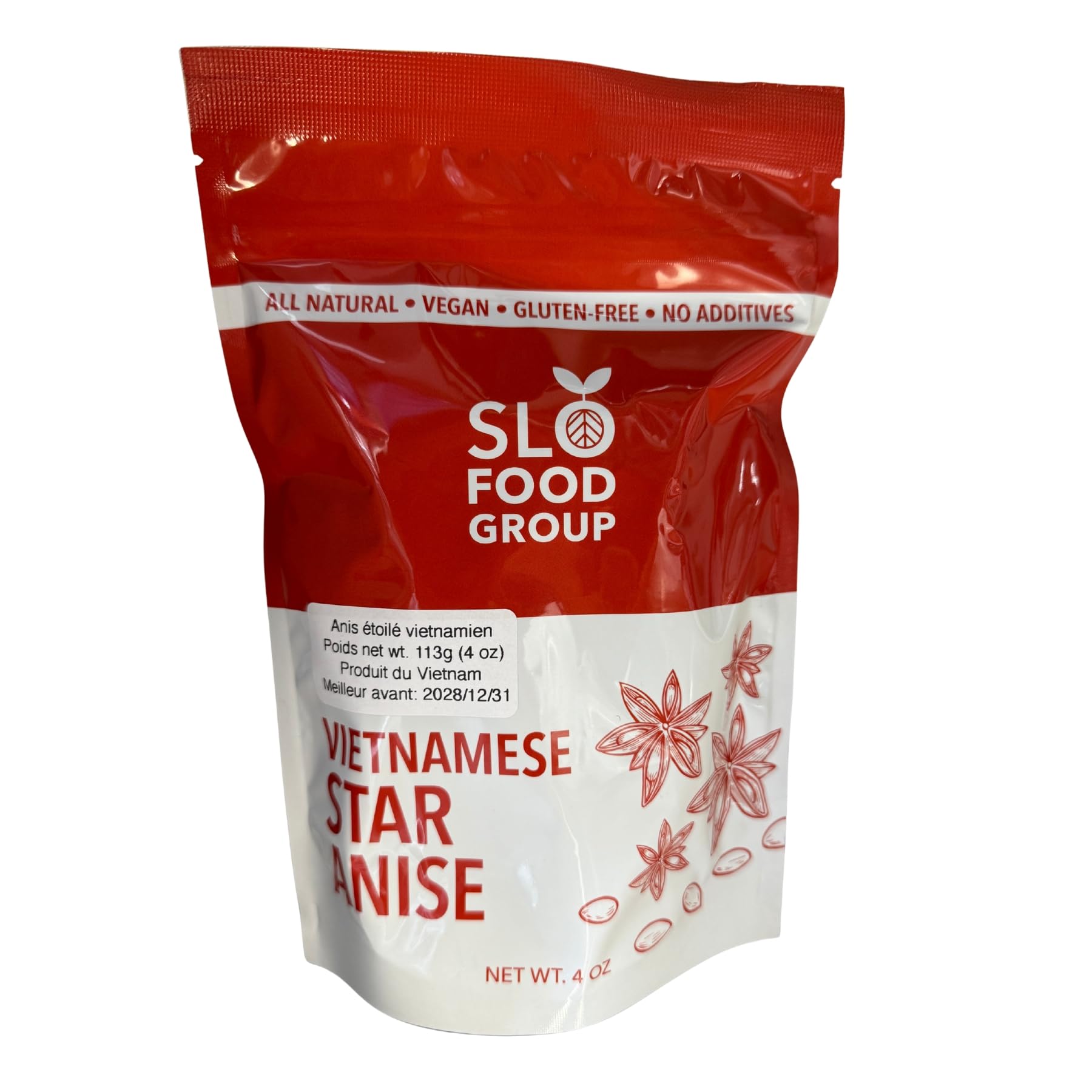 Slofoodgroup Whole Star Anise - For Cooking, Pickling and Spice Mixes - 4 Ounces