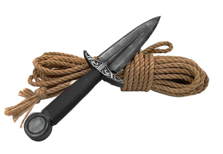 Generic Safety BDSM Knife for Sexy Edge Play (NOT Sharp, but pointy) | Knife Play while in Chastity Device Bondage Adventures Bondage Teasing, Standard, Black & SIlver