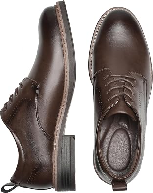 Men's Dress Shoes, Classic Plain Toe for Business Casual Wear