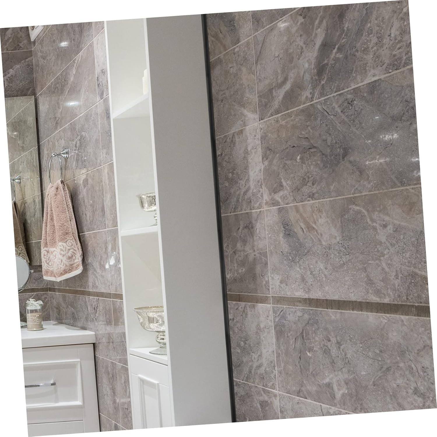 Gadpiparty Flexible Peel and Stick Trim Caulk Strip for Wall and Ceiling Edges Self-Adhesive Corner Molding Easy to Cut and Install for Cabinets and Countertops Black