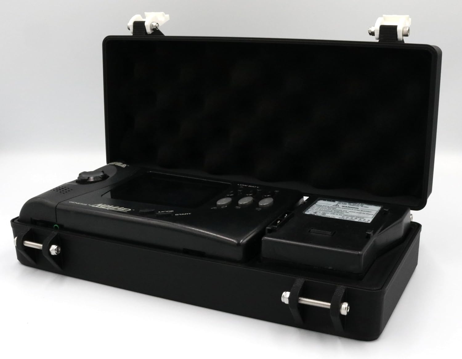 Case for Sega Nomad - Rugged & Protective - Holds Rechargeable or AA Battery Pack