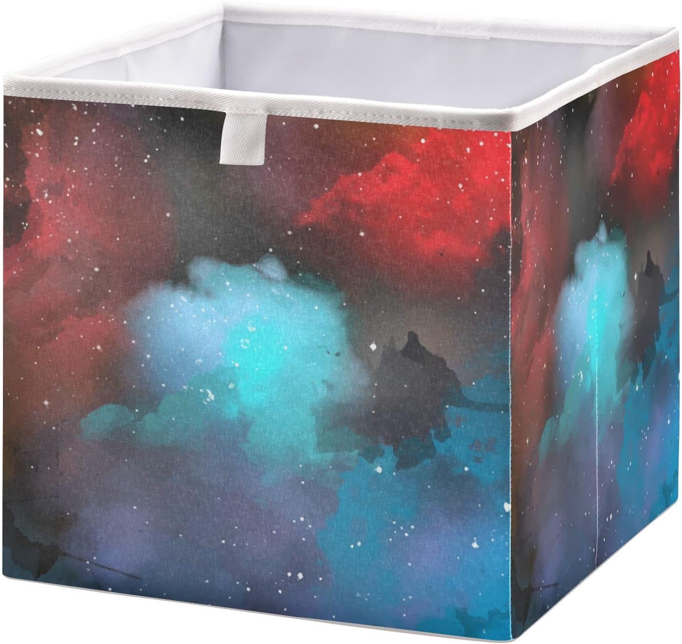 Kigai Watercolor Galaxy Cube Storage Bin 11x11x11 in, Large