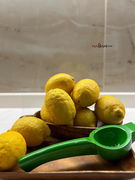 Renkli Döküm Limon Sıkacağı Limon Presi Büyük Boy, Rennkli Metal Limon Sıkacağı, Döküm Naranciye Sıkacağı (Yeşil)