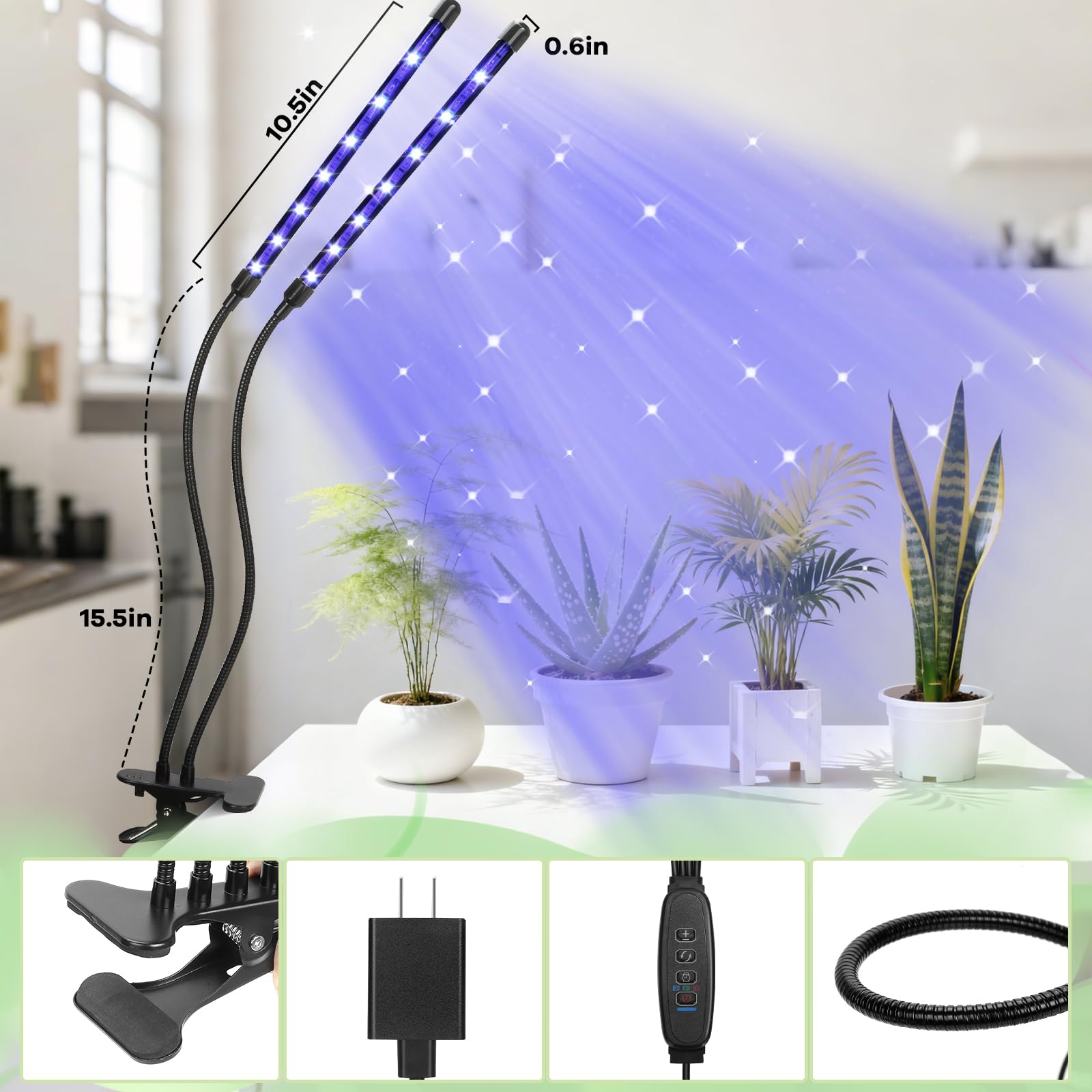 Amazon.co.jp : LEDグローライト(2ヘッド-レッドブルー) : ホーム