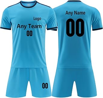 Customized Soccer Jerseys for Kids Adults Men Personalize Shirts and Short with Name Number Team Logo