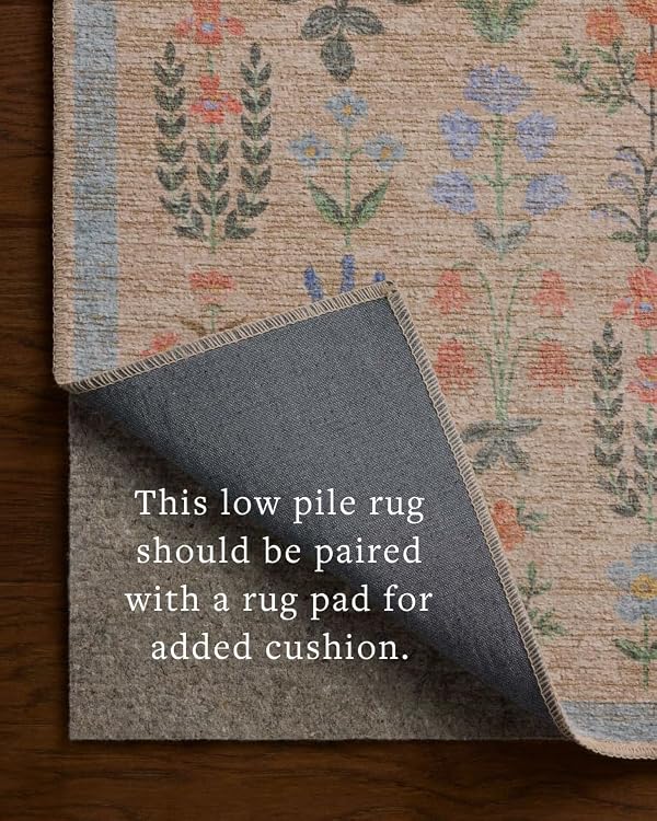 Loloi Rifle Paper Co Edinburgh Cream/Multi 2'-6" x 9'-6" Runner Rug by Loloi - Used condition - US$94.72