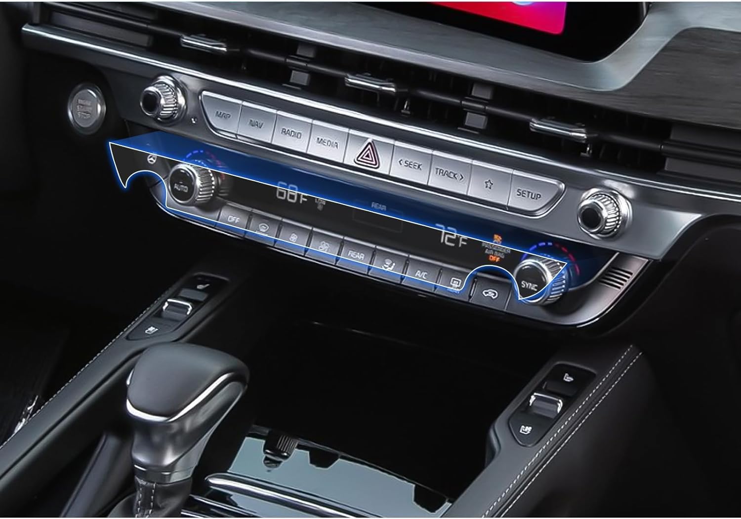 (Double Set) 2026 Sportage Screen Protector for Kia Sportage (LX/EX/X-Line/SX/SX Prestige/X-Pro Prestige) (12.3Inch Dual Displays&A/C), 2026 Sportage Accessories Touch Sensitive/High Clarity