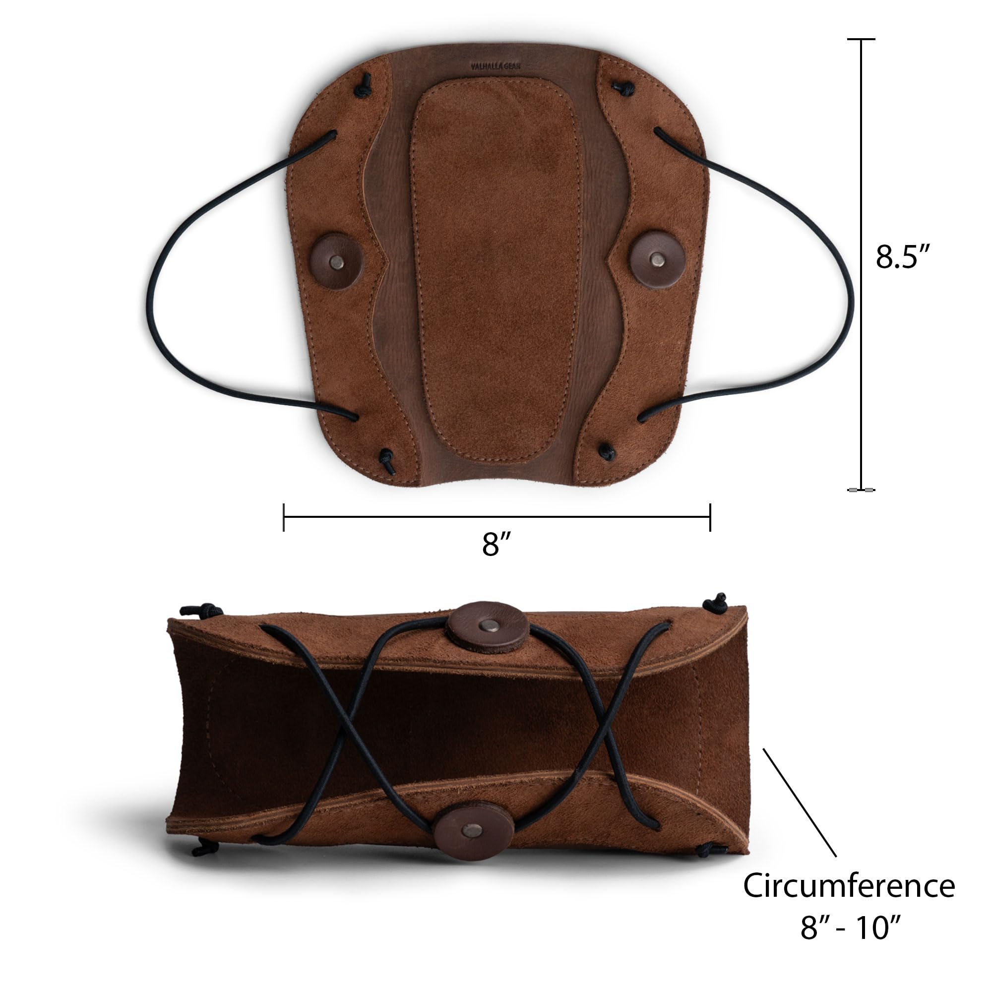 Bogenschießen Armschienen mit Gummizug, Unterarmschutz für Bogenschießübung, Armband, Handgelenkschutz, Cosplay, verstellbare Schnallenriemen, Vollnarbenleder, handgefertigt, Bourbon
