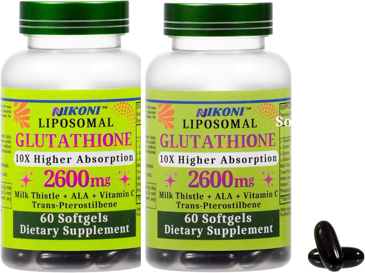 2018 pilot clinical study liposomal glutathione Nikoni 2600 mg Supplement High Absorption Formula, Supports Detox and Immune- 120 Softgels : Health & Household mixing bpc 157 dosage Size:1 Box (30 Film Strips) Abib تونر