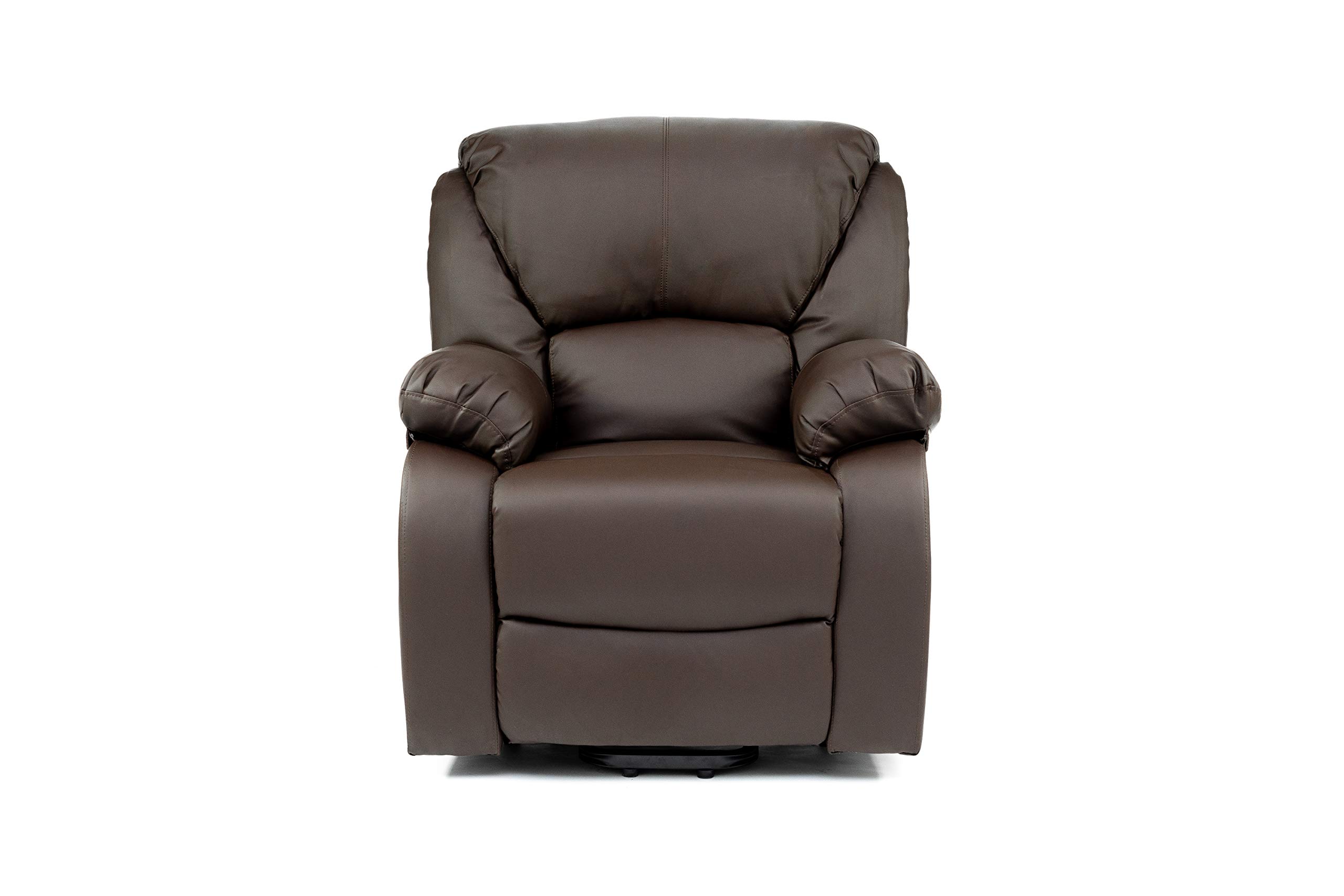 ECODE Sillón de Masaje Relax Monaco, 10 Vibromotores Ondulantes, Reclinación 160º, Función Calor, Programas Auto, Vibro Ondulación, A++, ECO-8590 (Marron)