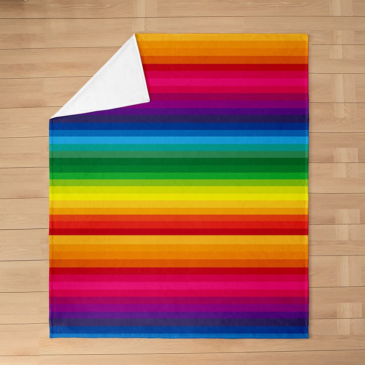 Regenboog Strepen Patroon Dekens Flanel Textiel De... – Vicedeal