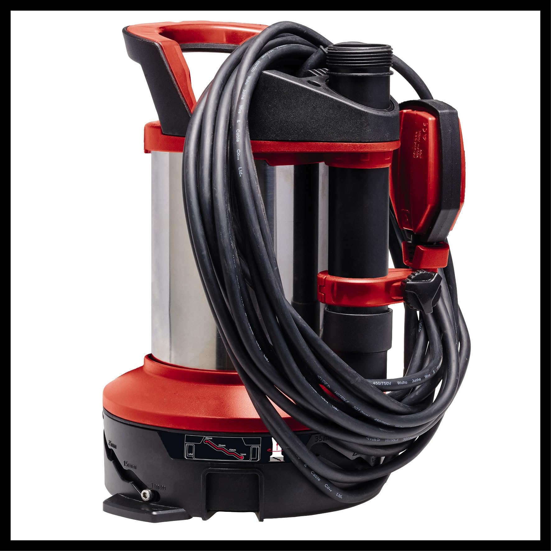 Einhell Kit de drainage GE-DP 7535 N LL 2-en-1 (750 W, Ø de particules jusqu’à 35 mm, débit de refoulement max. 18 500 L/h, avec connecteur rapide et adaptateur universel)
