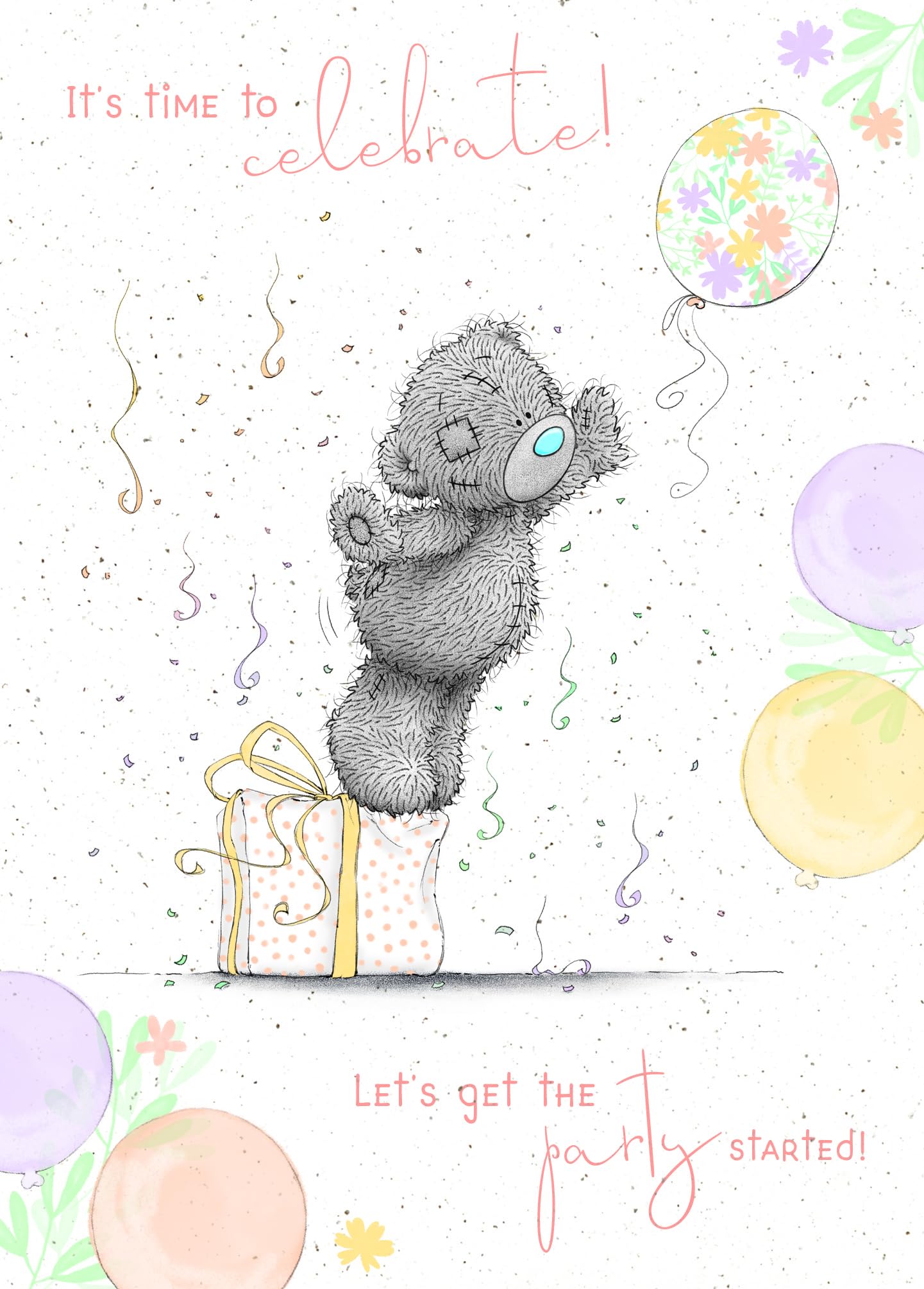 Me To You Tatty Teddy Celebration Birthday Card - Official Collection