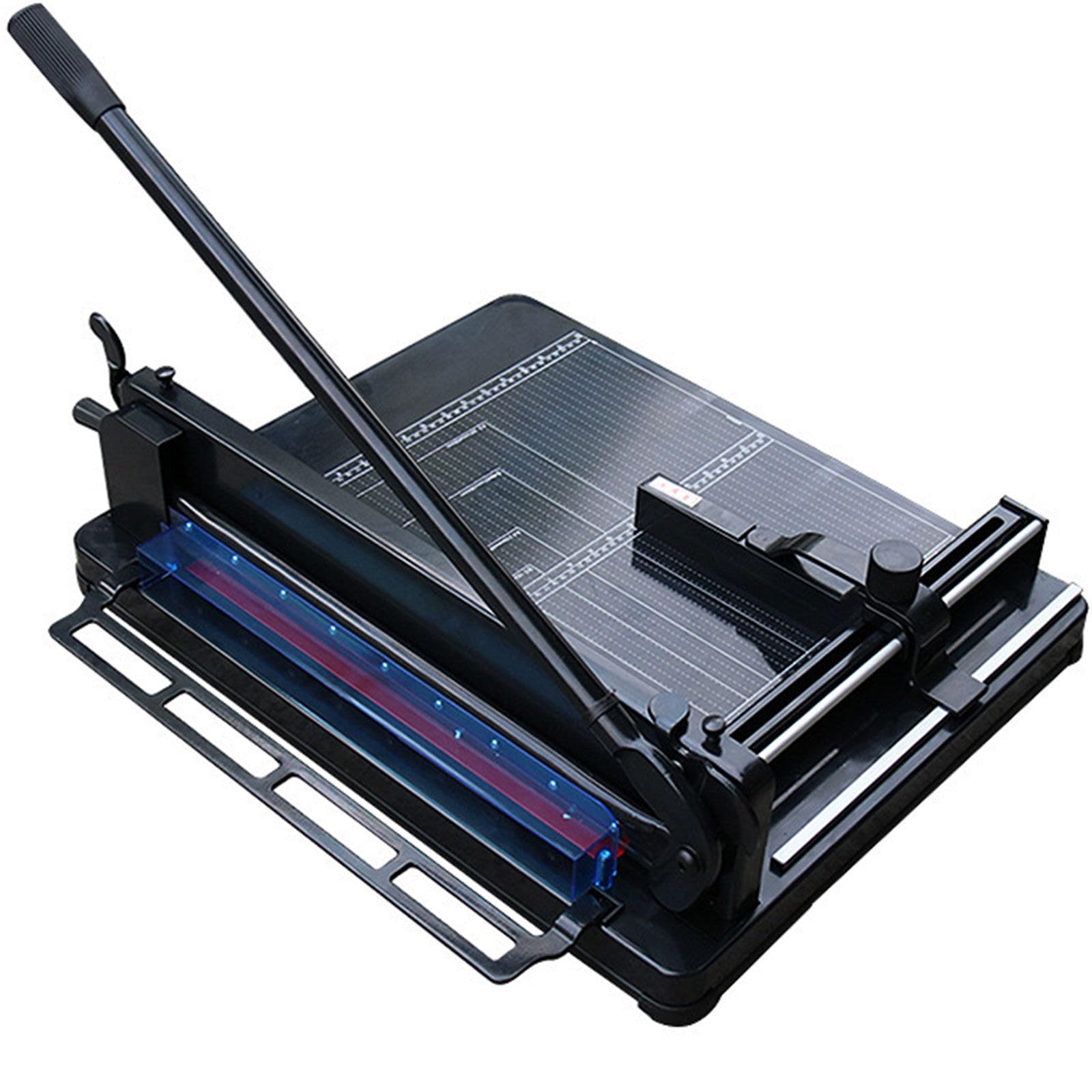 Taglierina a ghigliottina resistente, lama da 43 cm, taglia 400 fogli (4 cm di spessore), tagliacarte per ufficio, tipografia