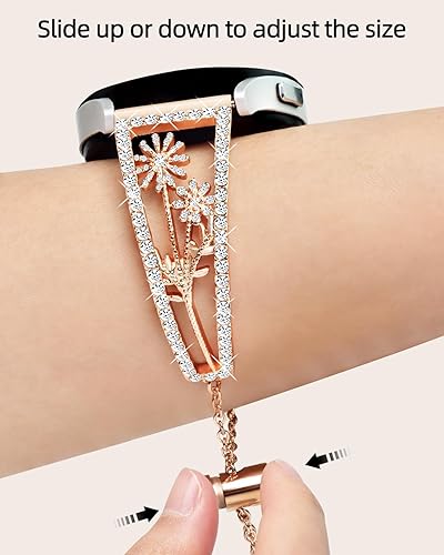 Miniatura 4 de YOPICKERN Correa brillante de flores silvestres de 0.78 pulgadas para Samsung Galaxy Watch 65 y 4 Band de 1.575 pulgadas, 1.732 pulgadas, Watch 5