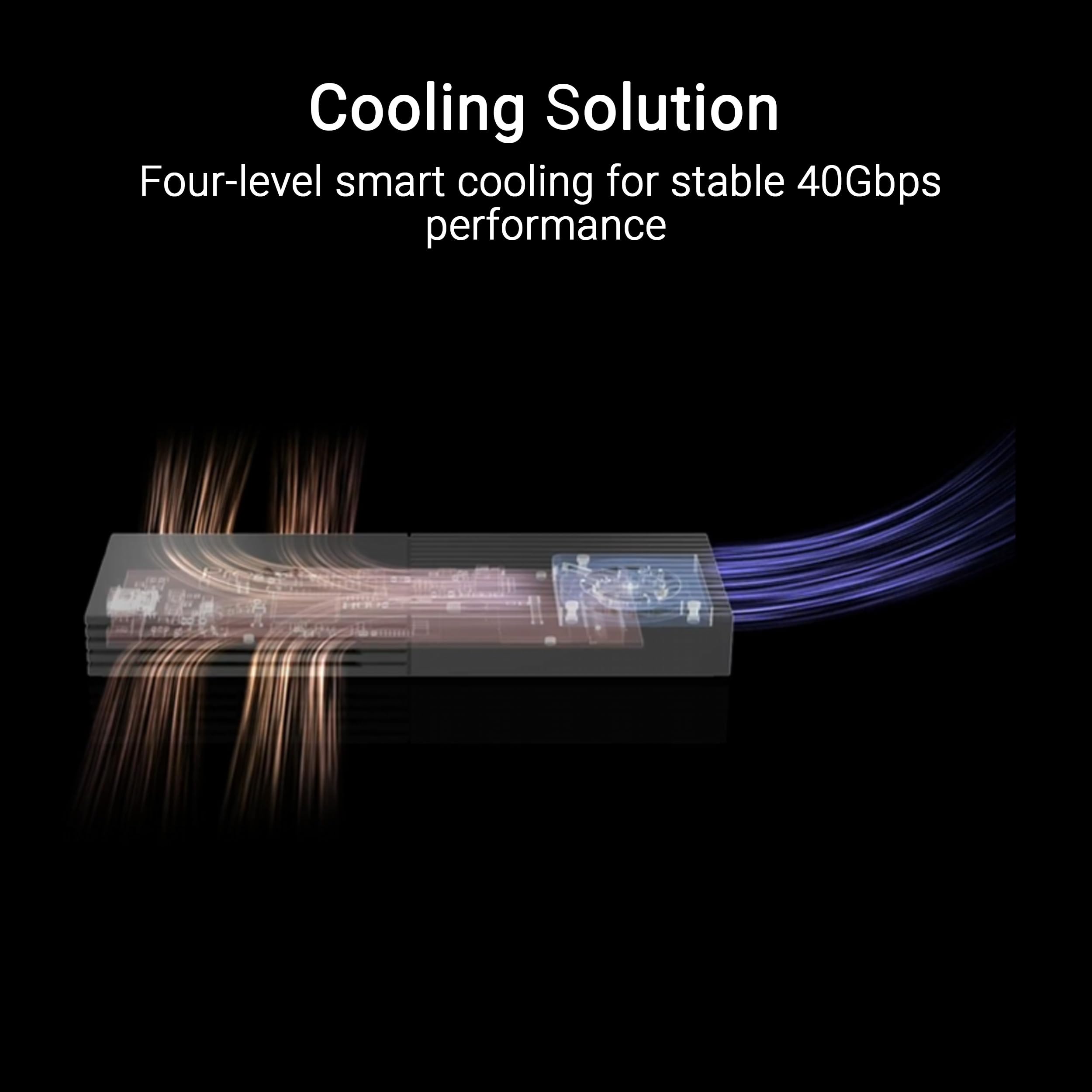 ASUS ProArt PA40SU - Carcasa de estado sólido USB 4 40 Gb/s, USB-C, instalación sin herramientas, soporte SSD NVMe, refrigeración inteligente, ultrafina, compatible con Windows 11 y macOS