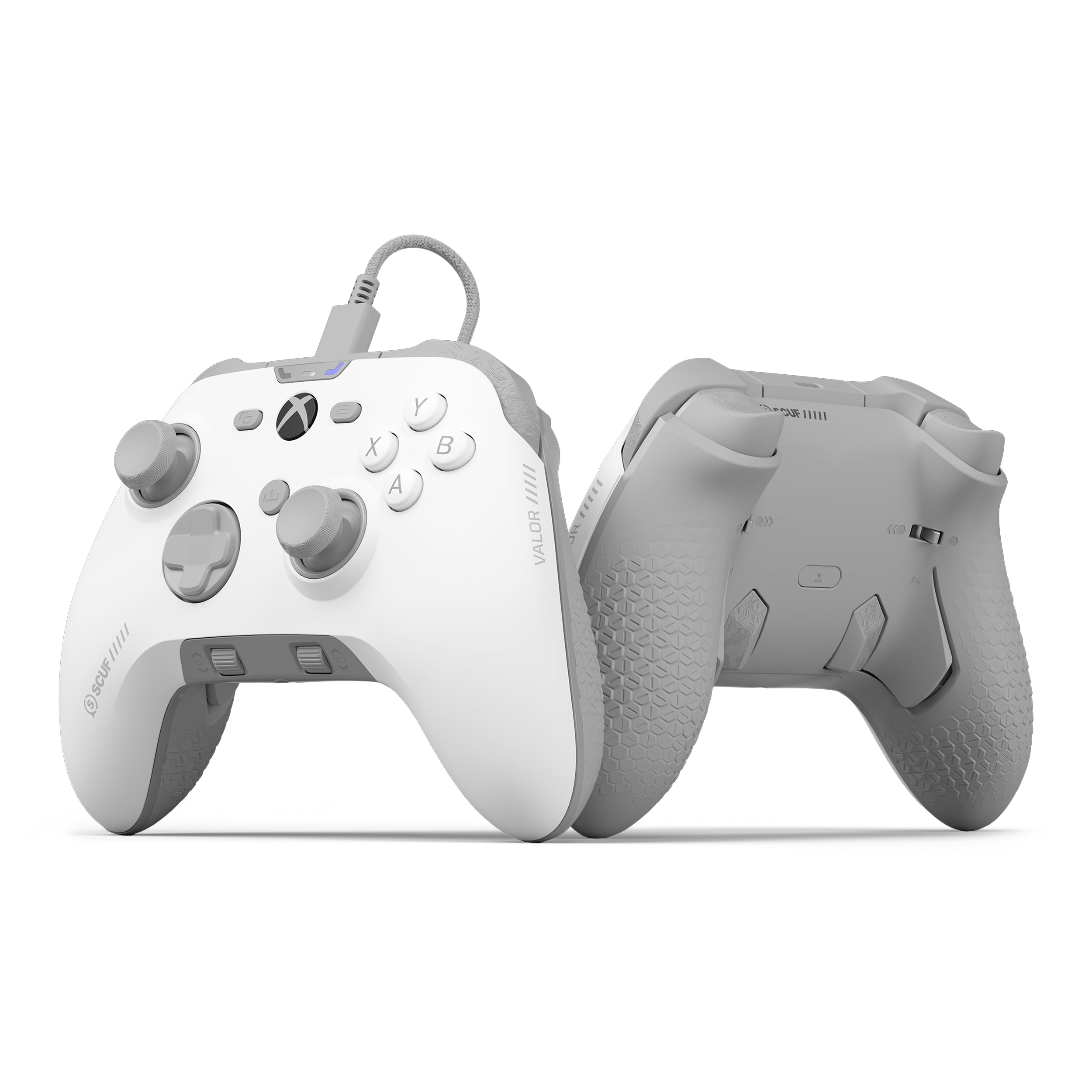 SCUF VALOR Wired Performance Controller Xbox - Back Paddles personalizzabili, Trigger istantanei, thumbstick TMR Anti-Drift, Controllo audio, Xbox Series X|S, Xbox One, PC Windows - Bianco