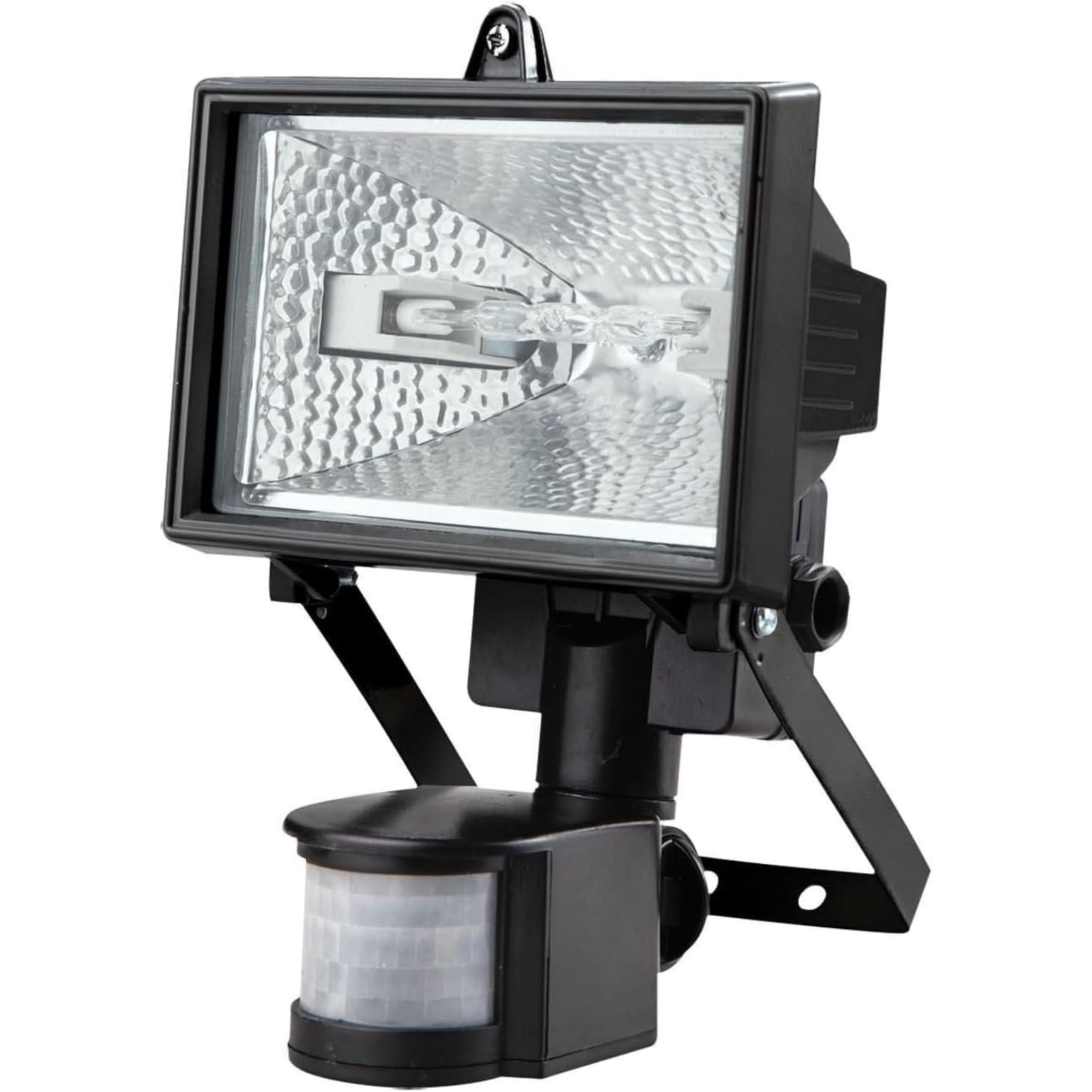 VORACIS Motion Sensor Security Floodlight Outdoor – Halogen Garden Wall Light, Waterproof Weather Resistant Flood Lamp for Driveway, Patio & Garage
