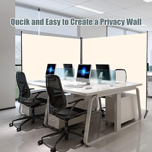 Miniatura 3 de Divisor de habitación, pantallas plegables de privacidad de 6 pies, 3 paneles de divisiones y divisores de habitación, divisor de pared portátil