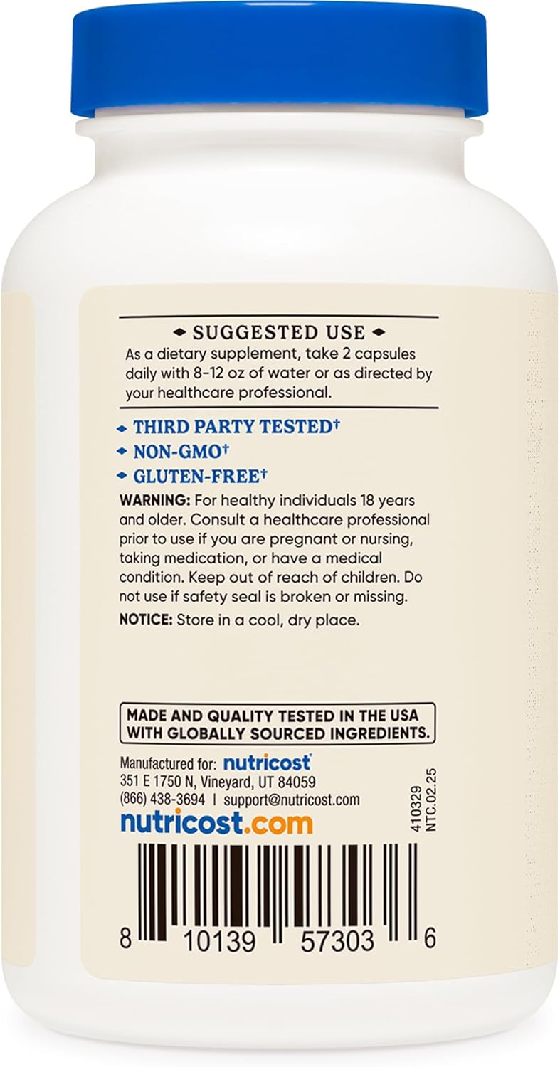 Nutricost Colostrum 500mg, 120 Caps (2 Bottles)