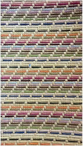 Decor Multi-Colour Rattan Weaving Fabric For DIY Projects - 1.5m(W) x 2m(L) (Orange)