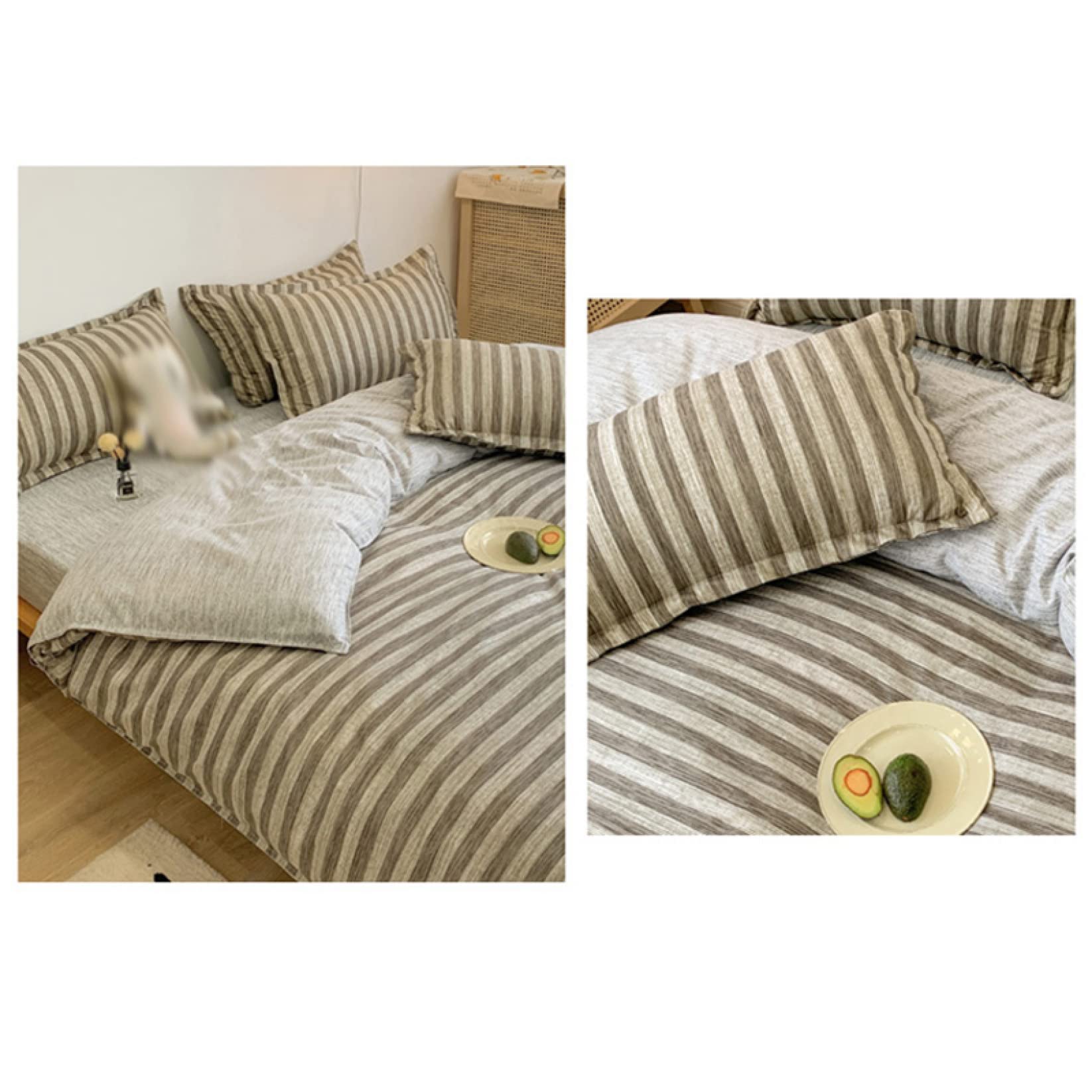 Amazon｜掛け布団カバーセット クイーンサイズ 格子柄 格子柄 ホテル