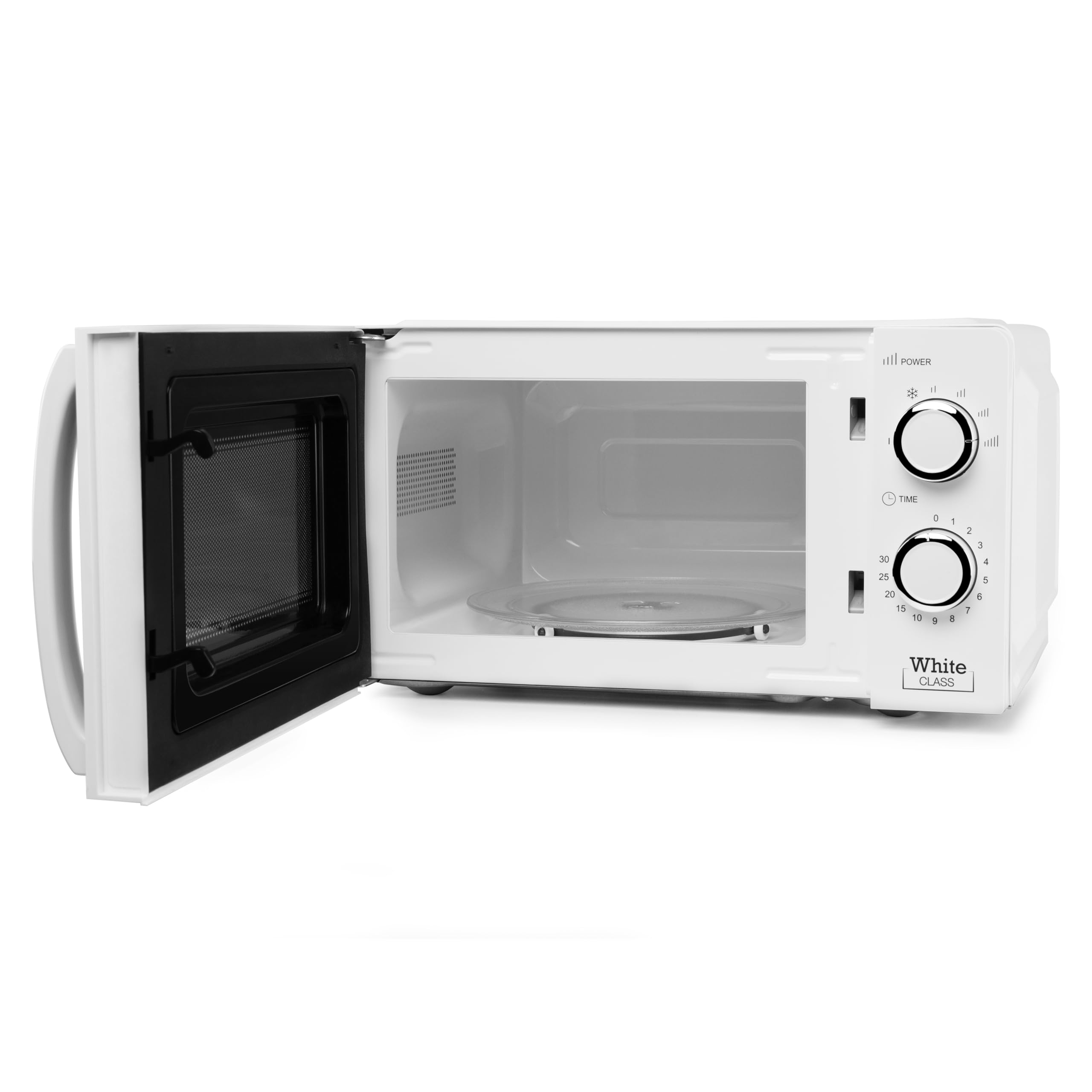 Orbegozo MI 2115, Microondas, 700 W, 6 niveles de funcionamiento, 20 litros de capacidad, temporizador hasta 30 minutos, programa descongelación, señal fin cocción, color blanco