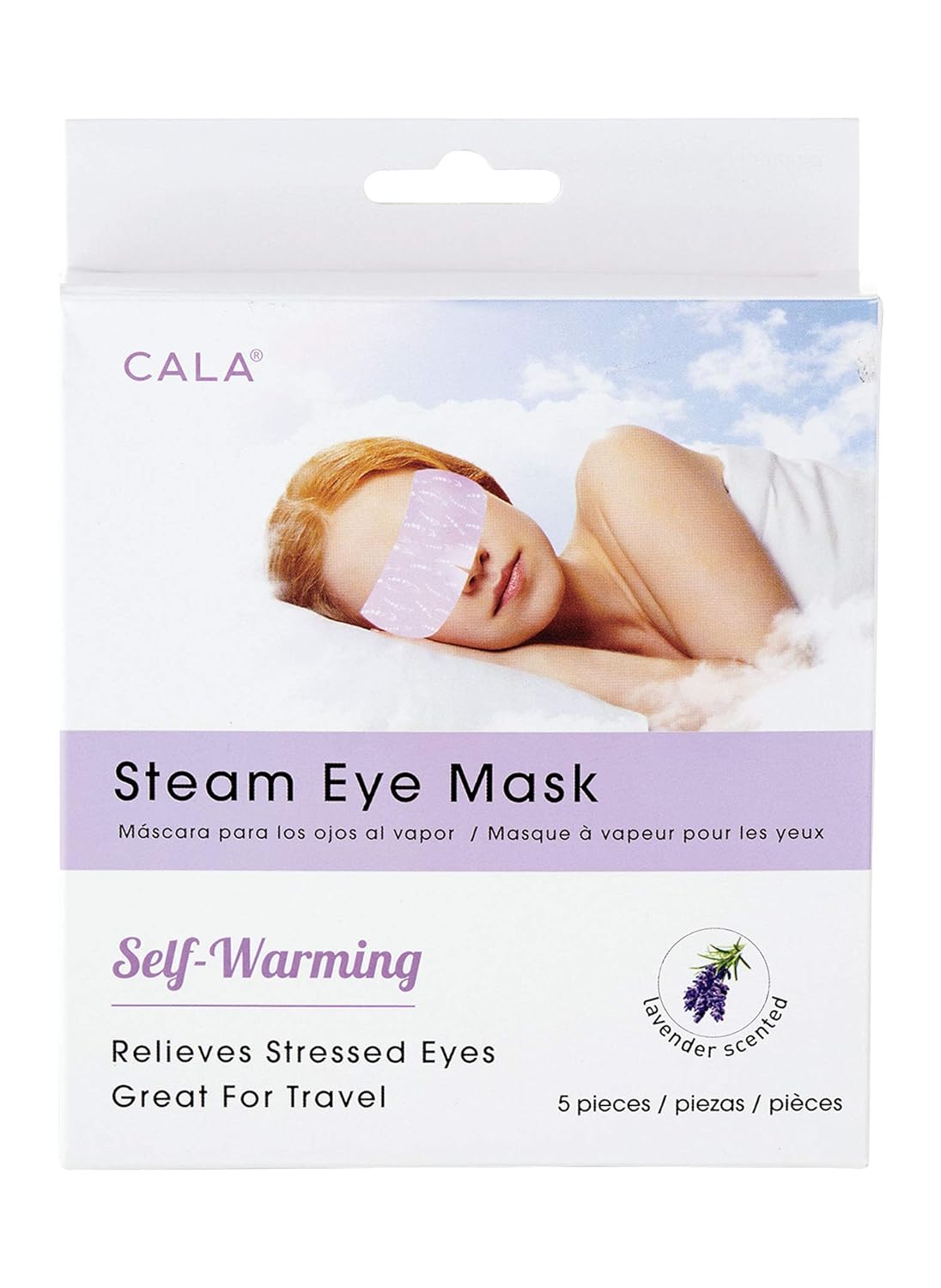Cala Steam lavender scented eye mask 5 count, 5 Count Beauty & Personal Care