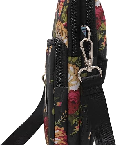 Miniatura 6 de ZGMYC Bolsa de 3 capas para teléfono celular, bolso de pulsera impermeable deportivo para el hombro, cartera