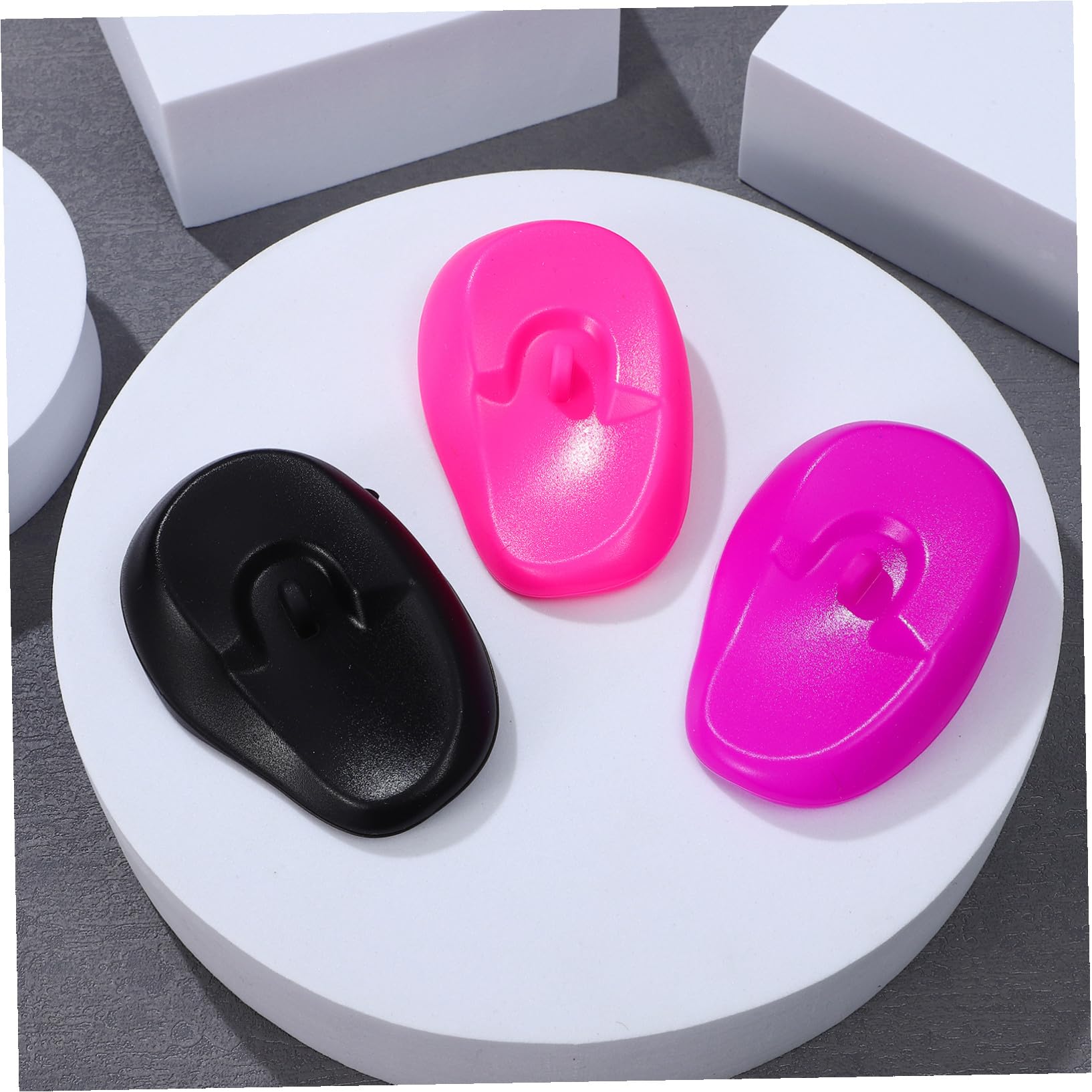 PRETYZOOM Copriorecchie Monouso da Parrucchiere in Silicone 206 Pezzi, Protezione per Orecchie Durante Tintura e Doccia, per Uomo e Donna Uso Casa, Hotel e Salone