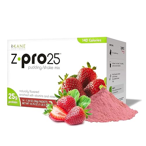 Miniatura 8 de Z-Pro Strawberry R-Kane - Batidos de reemplazo de comidas con alto contenido de proteínas, Z-Pro25, bajo en grasa, bajo en carbohidratos, bajo en