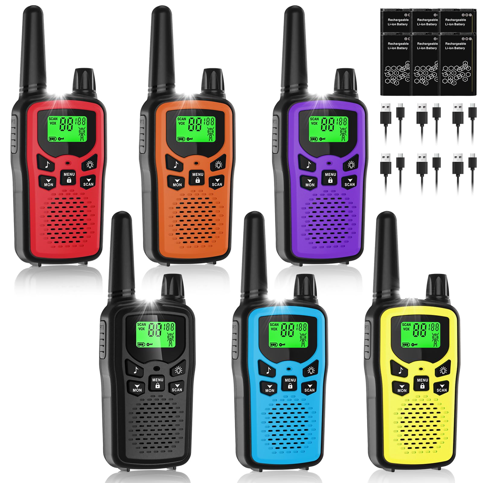 JIANUA T8-C 6-Pack walkie talkies
