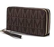 Wristlet Wallet for Women, Small Vegan Leather Credit Card Holder with Zipper Coin Pocket Wallet Purse Handbag By Mia K