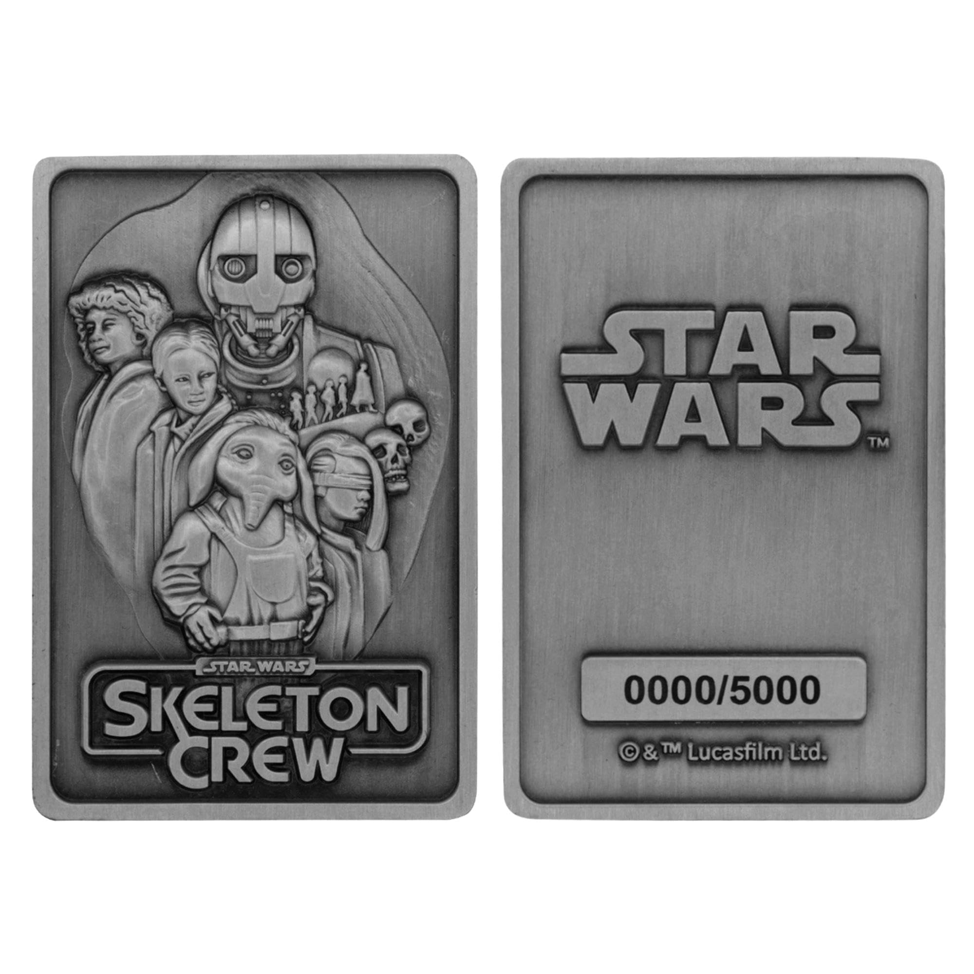 Fanattik Metallic Star Wars Limited Edition Skeleton Crew Collectible Ingot
