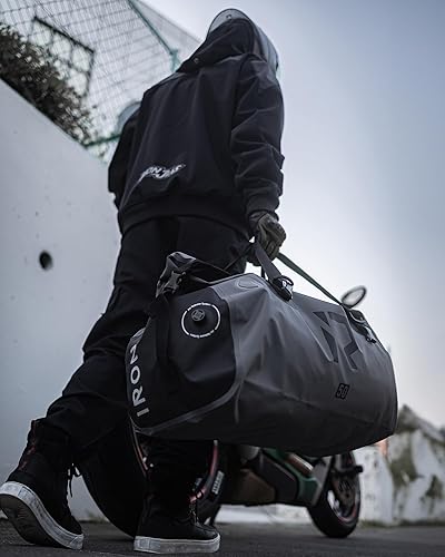 Miniatura 2 de BORLENI Bolsa seca impermeable de PVC 500D para motocicleta, bolsa de lona seca para equipaje, bolsa trasera para motociclismo, esquí, viajes,