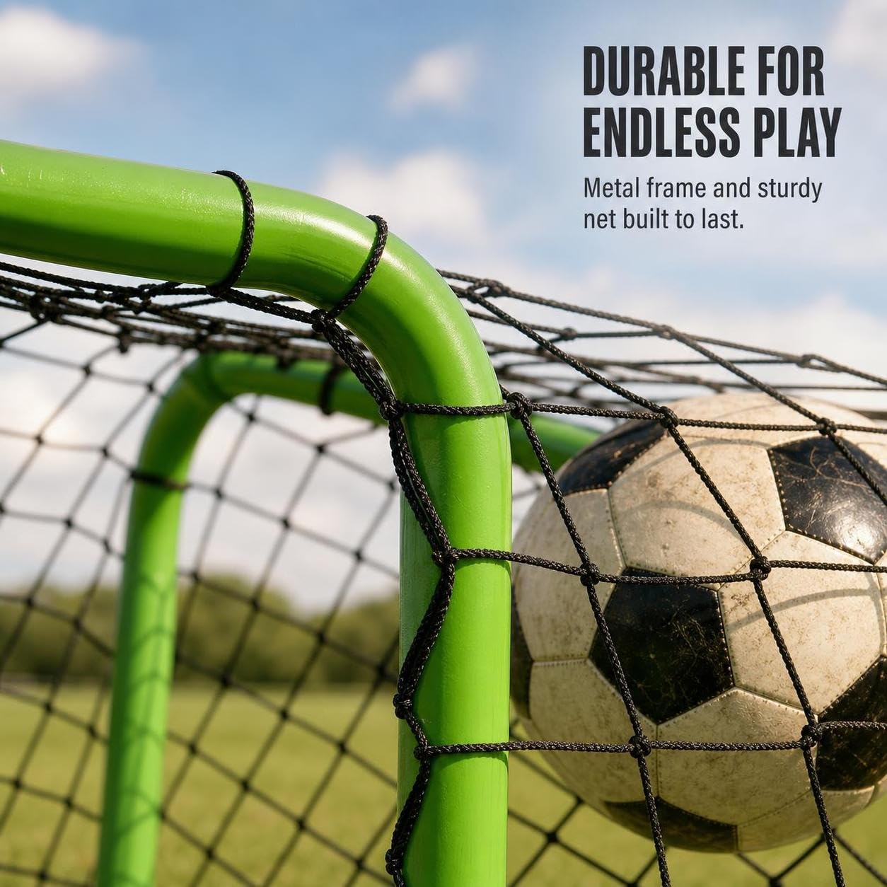 Porta da Calcio Portatile Pieghevole, Ideale per Interni ed Esterni, per calcio