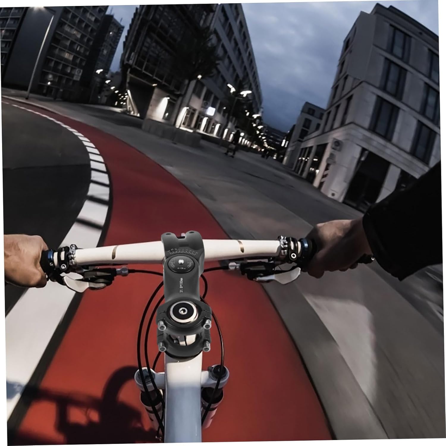 Mountain Bike Stem Mountain Bike Riser Short Handlebar Extended Straight Lightweight Bike Riser