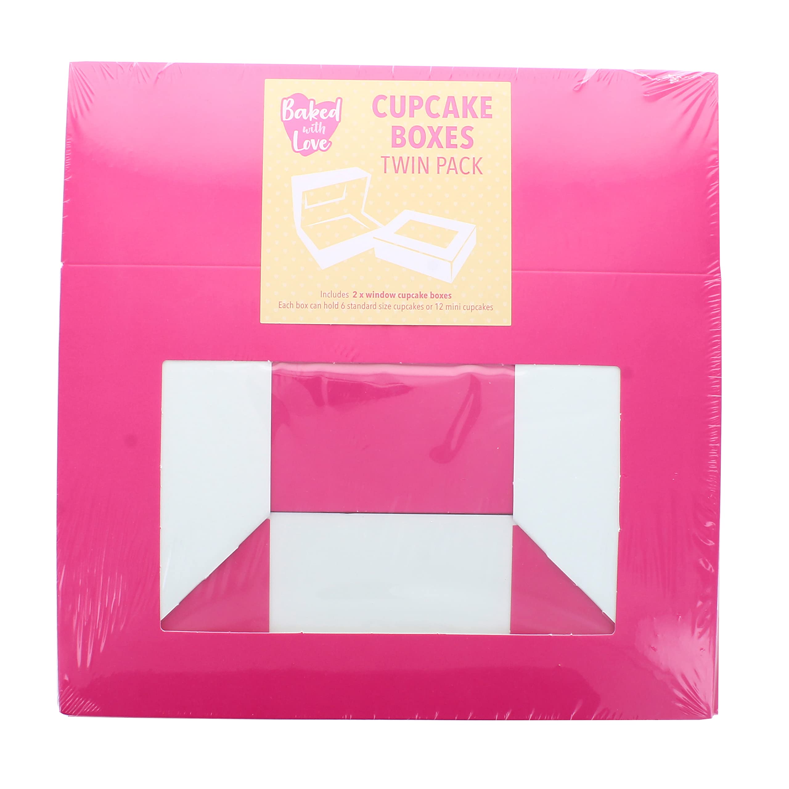 Baked With Love Lot De 2 Boîtes à Cupcakes Pour 6/12 Cupcakes, Thé De L