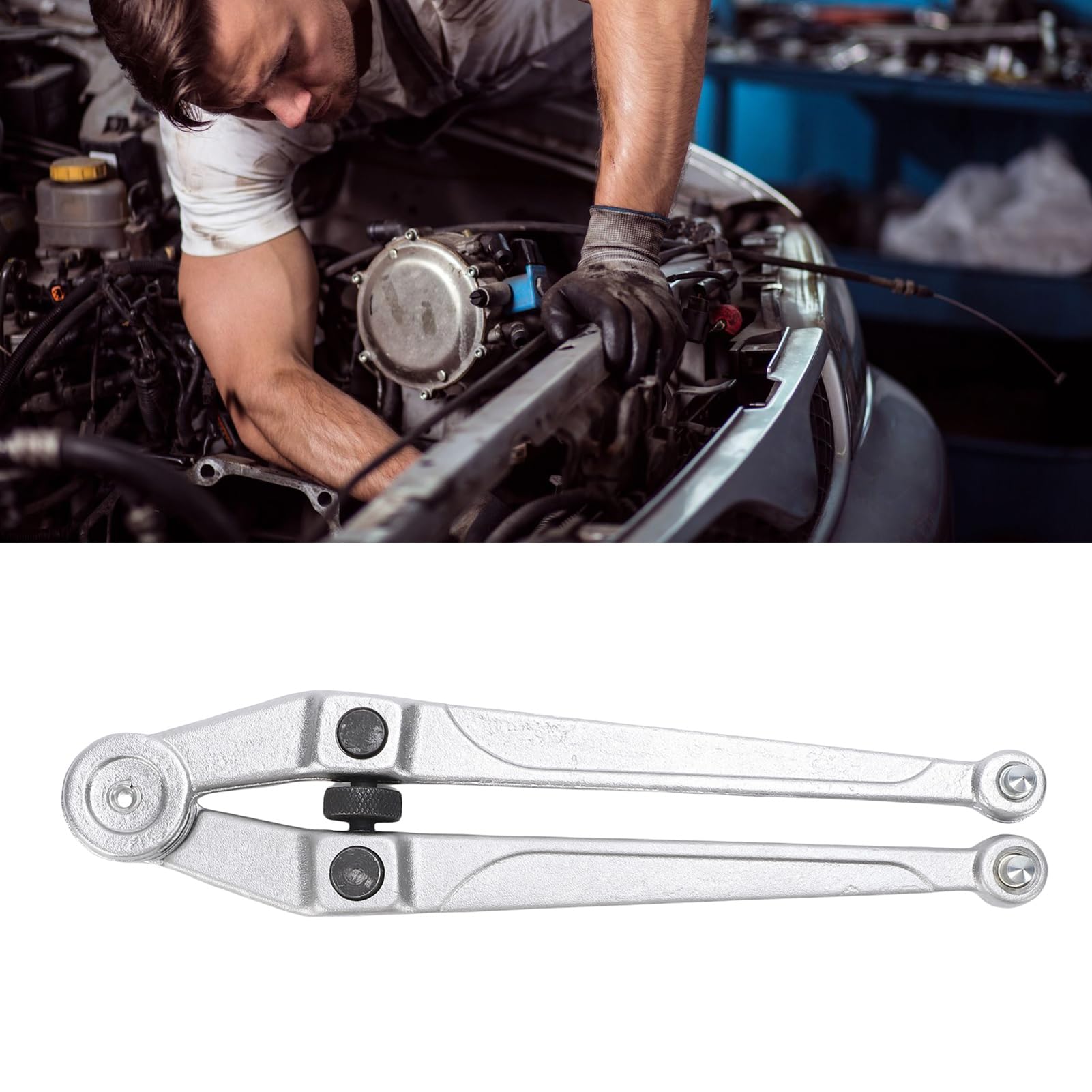 Cocoarm Clé à Molette Réglable, Outil Compact et Polyvalent pour Diverses Applications de Réparation, Voiture, ATV, Camion, UTV