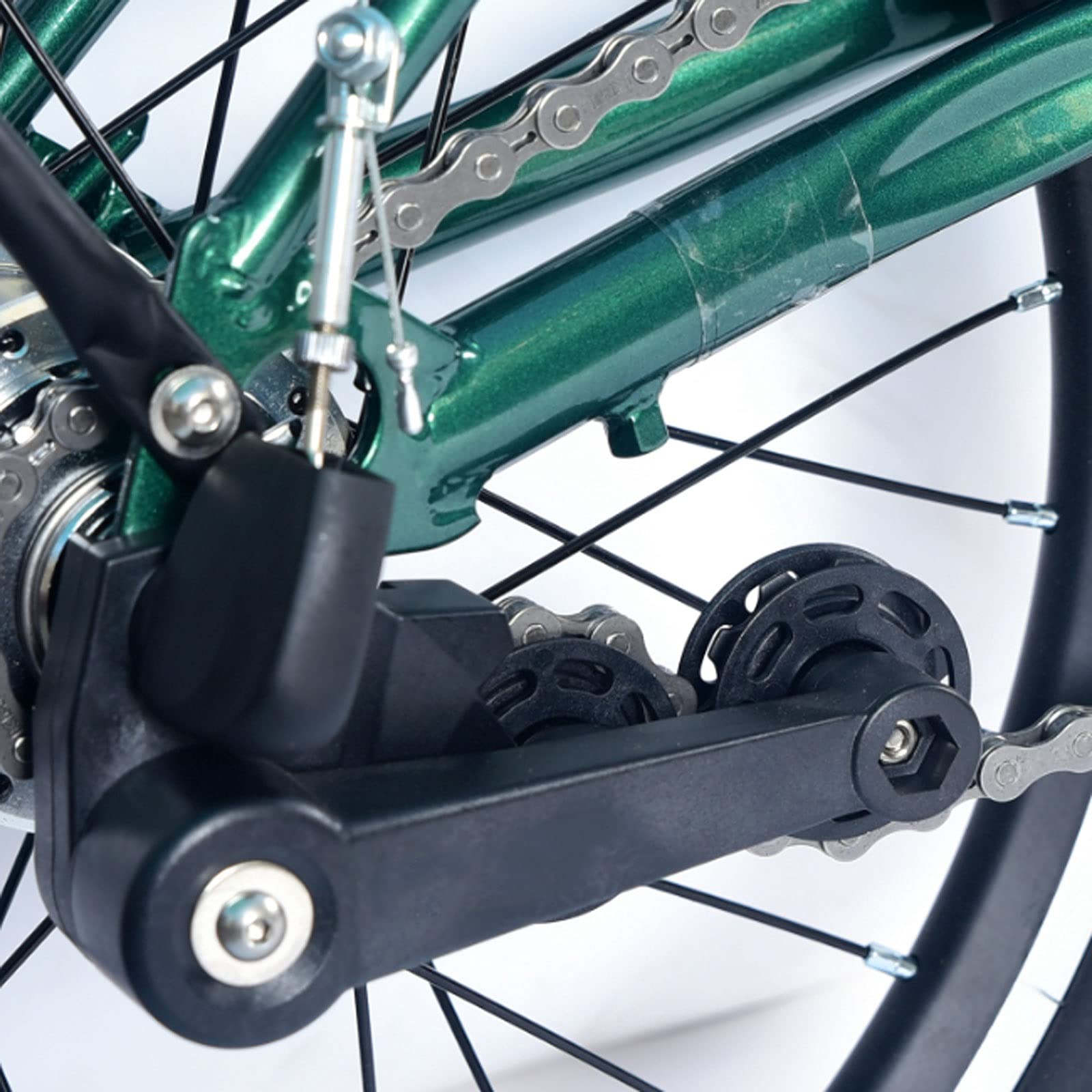 Bicicleta plegable, 16 pulgadas, 3 velocidades, marco de acero al cromo molibdeno, diseño compacto para un fácil almacenamiento, construcción duradera para una conducción cómoda