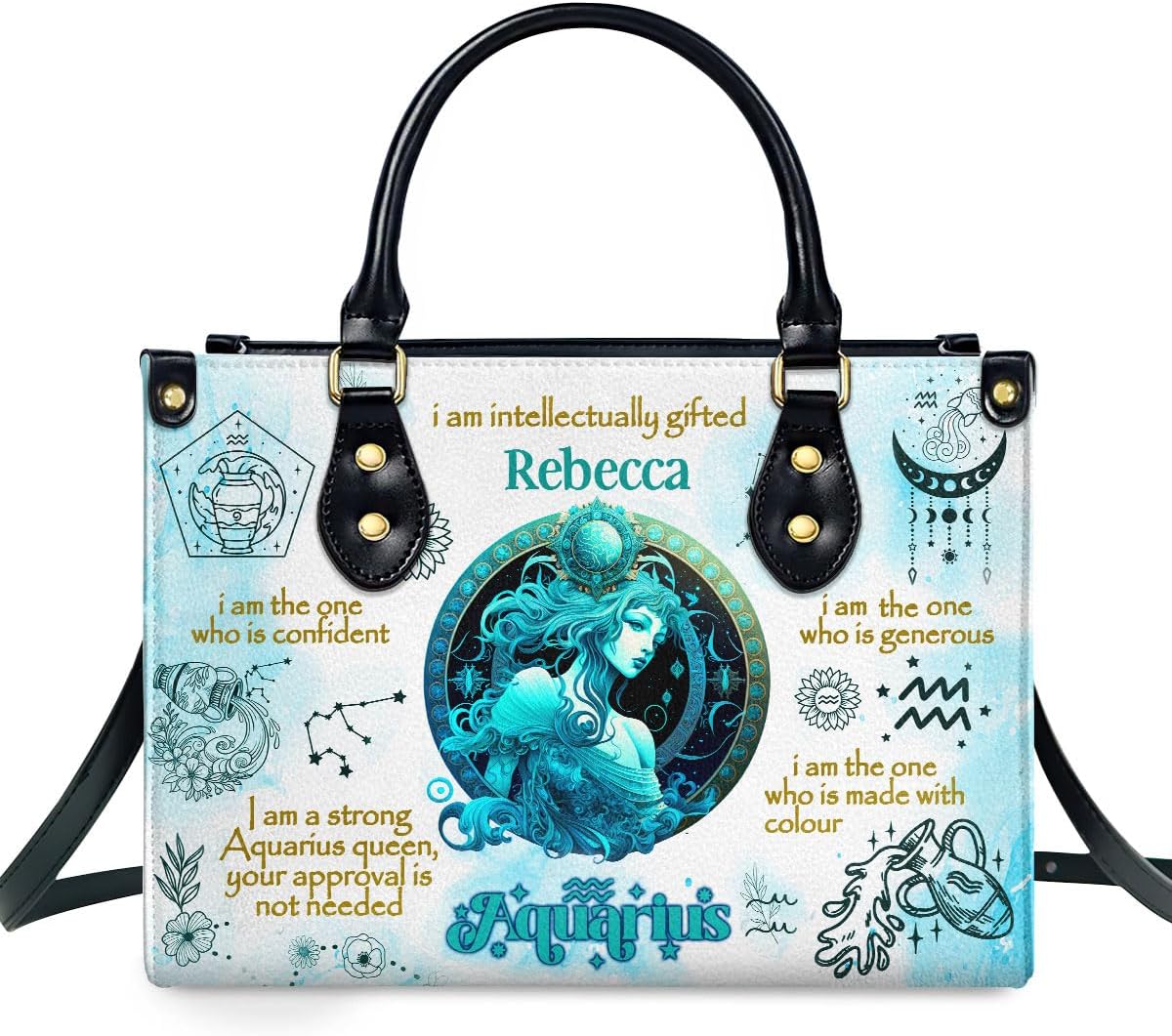 Sistabag - Horoscope - Personalized Leather Handbag For Women, Bohemian, Zodiac, Birthday Gifts - Mothers Day Gifts For Women