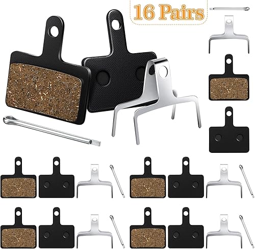 Miniatura 2 de BBTO 16 pares de pastillas de freno de bicicleta pastillas de freno de disco con herramientas de instalación pastillas de freno de bicicleta para